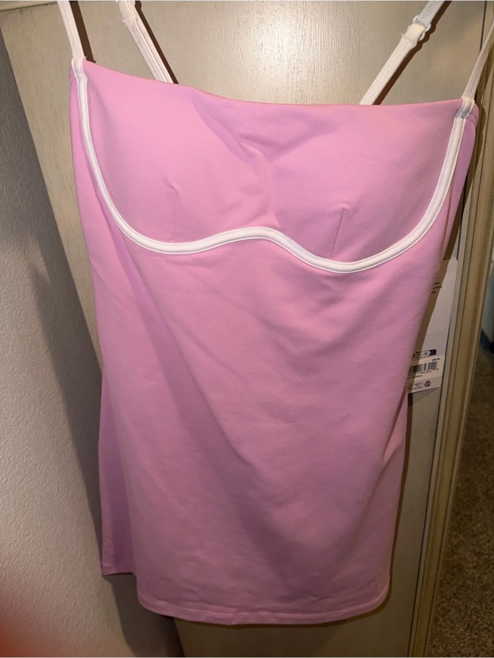 ALO Yoga airbrushed streamlined dress candy pink xs